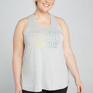 ❤️6 items for $25 sale!!❤️Lane Bryant Pride Love Proudly Tank